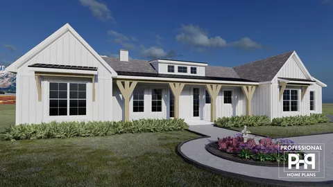 The Miller house plan, exterior view 2